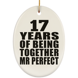 17th Anniversary 17 Years Of Being Mr Perfect - Oval Ornament