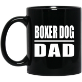 Boxer Dog Dad - 11oz Coffee Mug Black
