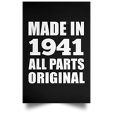 83rd Birthday Made in 1941 All Parts Original - Poster Portrait