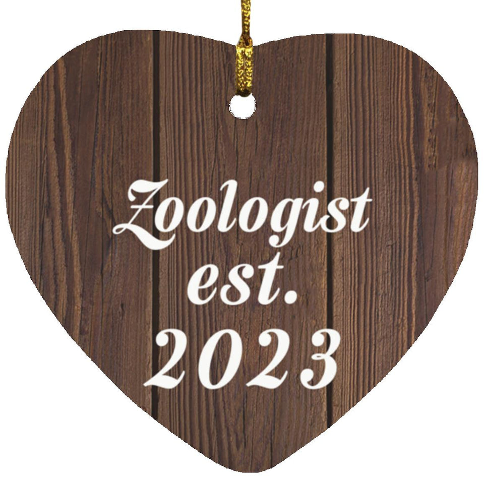 Zoologist Established Est. 2023 - Heart Ornament D