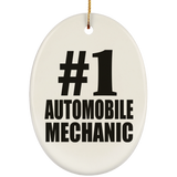 Number One #1 Automobile Mechanic - Oval Ornament