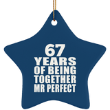 67th Anniversary 67 Years Of Being Mr Perfect - Star Ornament
