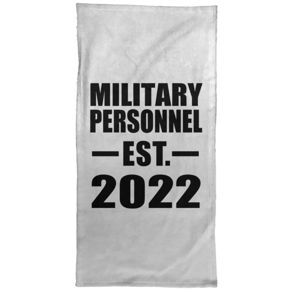 Military Personnel Established EST. 2022 - Hand Towel