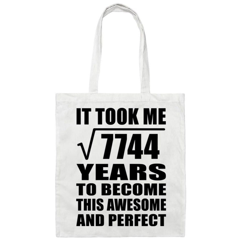 88th Birthday Took Square Root of 7744 Years To Awesome - Tote Bag White