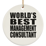 World's Best Management Consultant - Circle Ornament