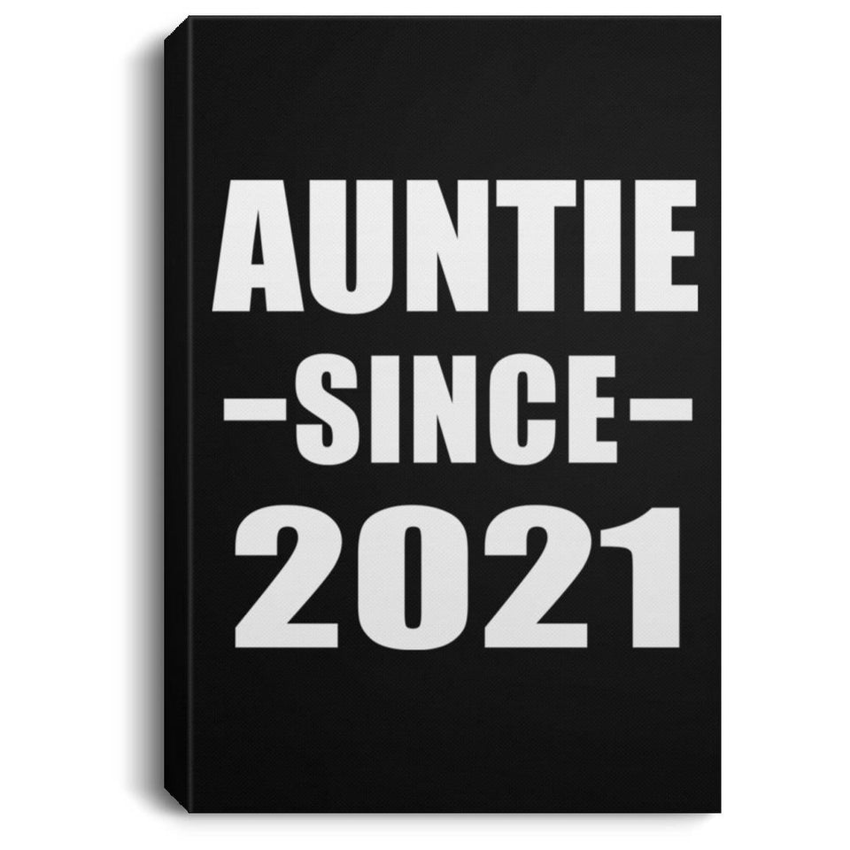 Auntie Since 2021 - Canvas Portrait