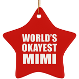 World's Okayest Mimi - Star Ornament