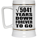 71st Anniversary Square Root of 5041 Years Down Forever To Go - Beer Stein