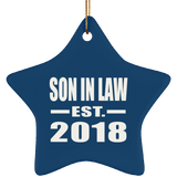 Son In Law Established EST. 2018 - Star Ornament