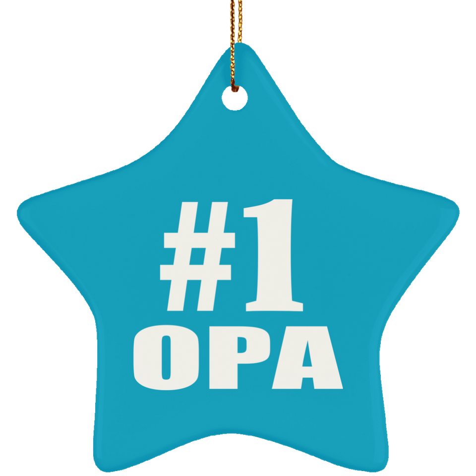Number One #1 Opa - Star Ornament