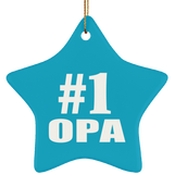 Number One #1 Opa - Star Ornament