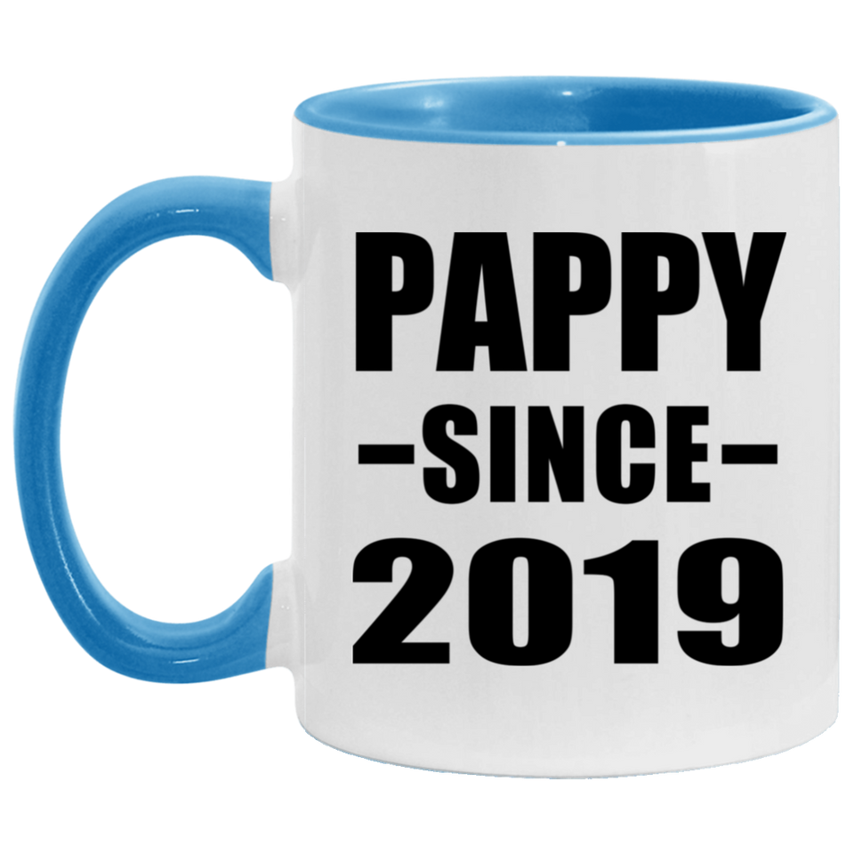 Pappy Since 2019 - 11oz Accent Mug Blue
