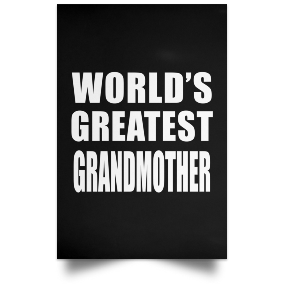 World's Greatest Grandmother - Poster Portrait