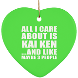 All I Care About Is Kai Ken - Heart Ornament