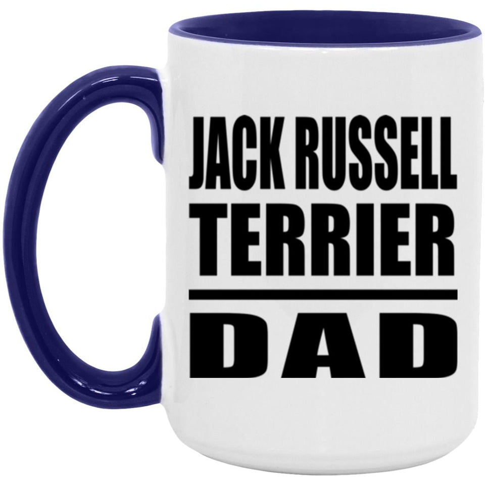 Jack Russell Terrier Dad - 15oz Accent Mug Purple