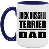 Jack Russell Terrier Dad - 15oz Accent Mug Purple