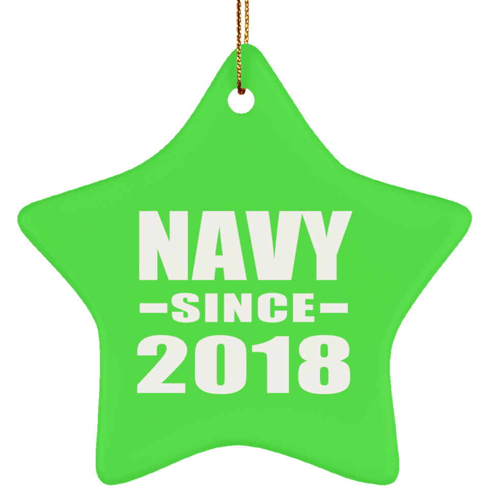 Navy Since 2018 - Star Ornament