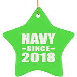 Navy Since 2018 - Star Ornament