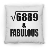 83rd Birthday Square Root of 6889 & Fabulous - Throw Pillow