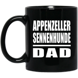 Appenzeller Sennenhunde Dad - 11oz Coffee Mug Black