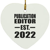 Publication Editor Established EST. 2022 - Heart Ornament