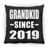 Grandkid Since 2019 - Throw Pillow Black