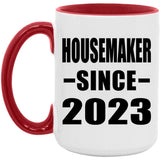 Housemaker Since 2023 - 15oz Accent Mug Red