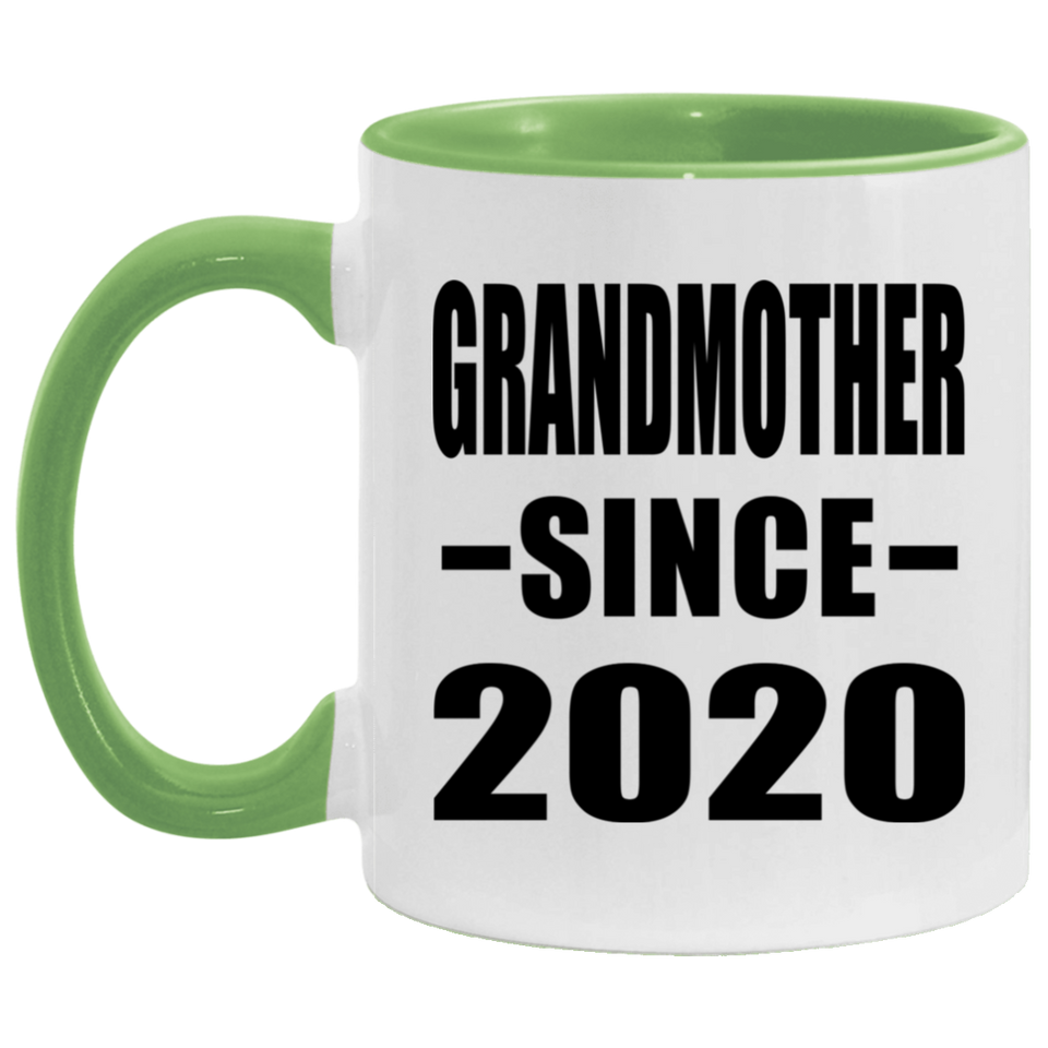 Grandmother Since 2020 - 11oz Accent Mug Green