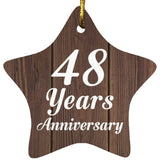 48th Anniversary 48 Years Anniversary - Star Ornament D