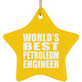 World's Best Petroleum Engineer - Star Ornament