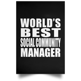 World's Best Social Community Manager - Poster Portrait