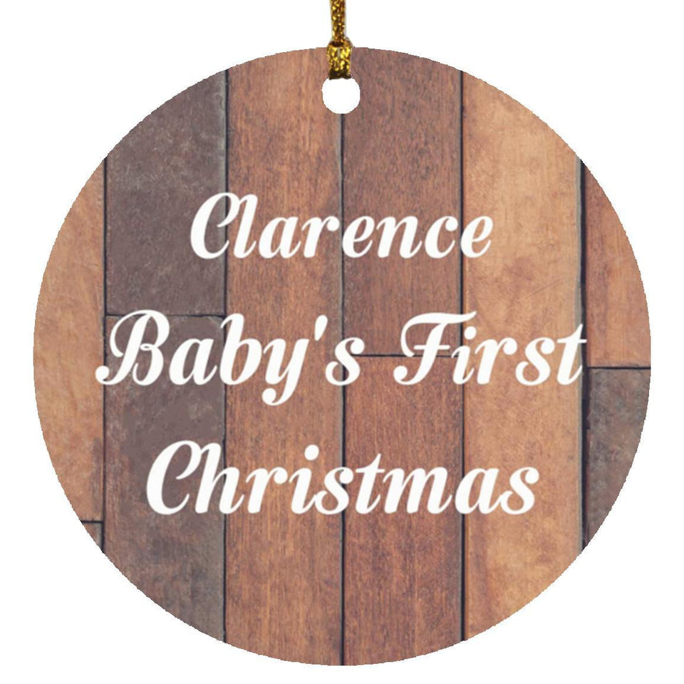 Clarence Baby's First Christmas - Circle Ornament E
