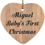 Miguel Baby's First Christmas - Heart Ornament C