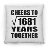 41st Anniversary Cheers To Square Root of 1681 Years Together - Throw Pillow