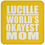 Lucille World's Okayest Mom - Drink Coaster