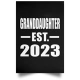 Granddaughter Established EST. 2023 - Poster Portrait