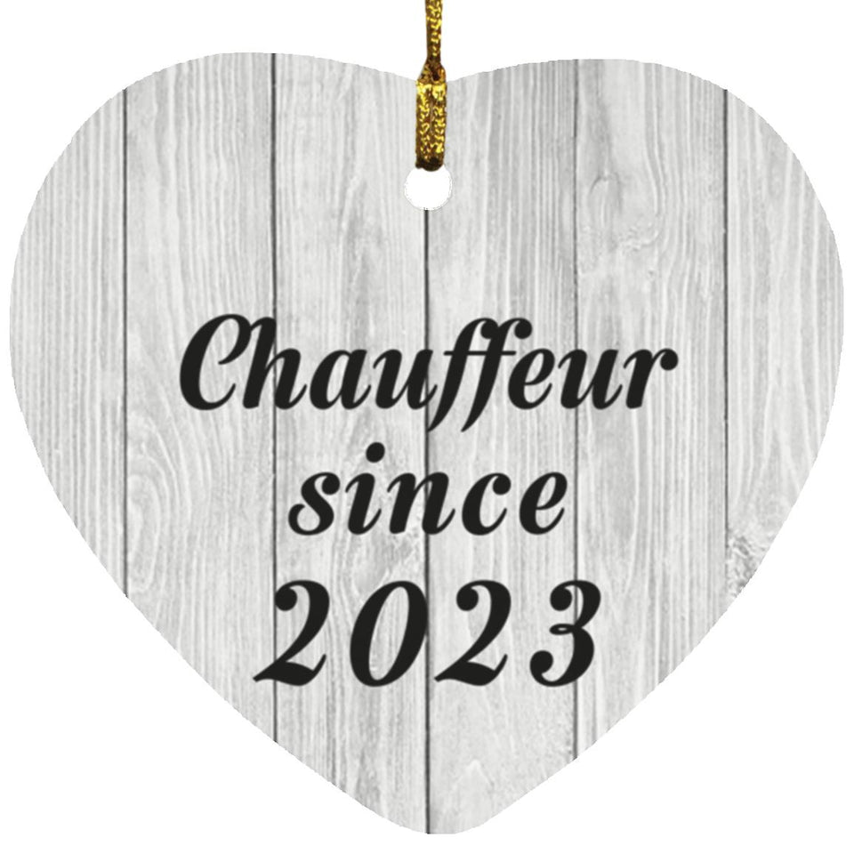 Chauffeur Since 2023 - Heart Ornament F