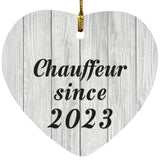Chauffeur Since 2023 - Heart Ornament F