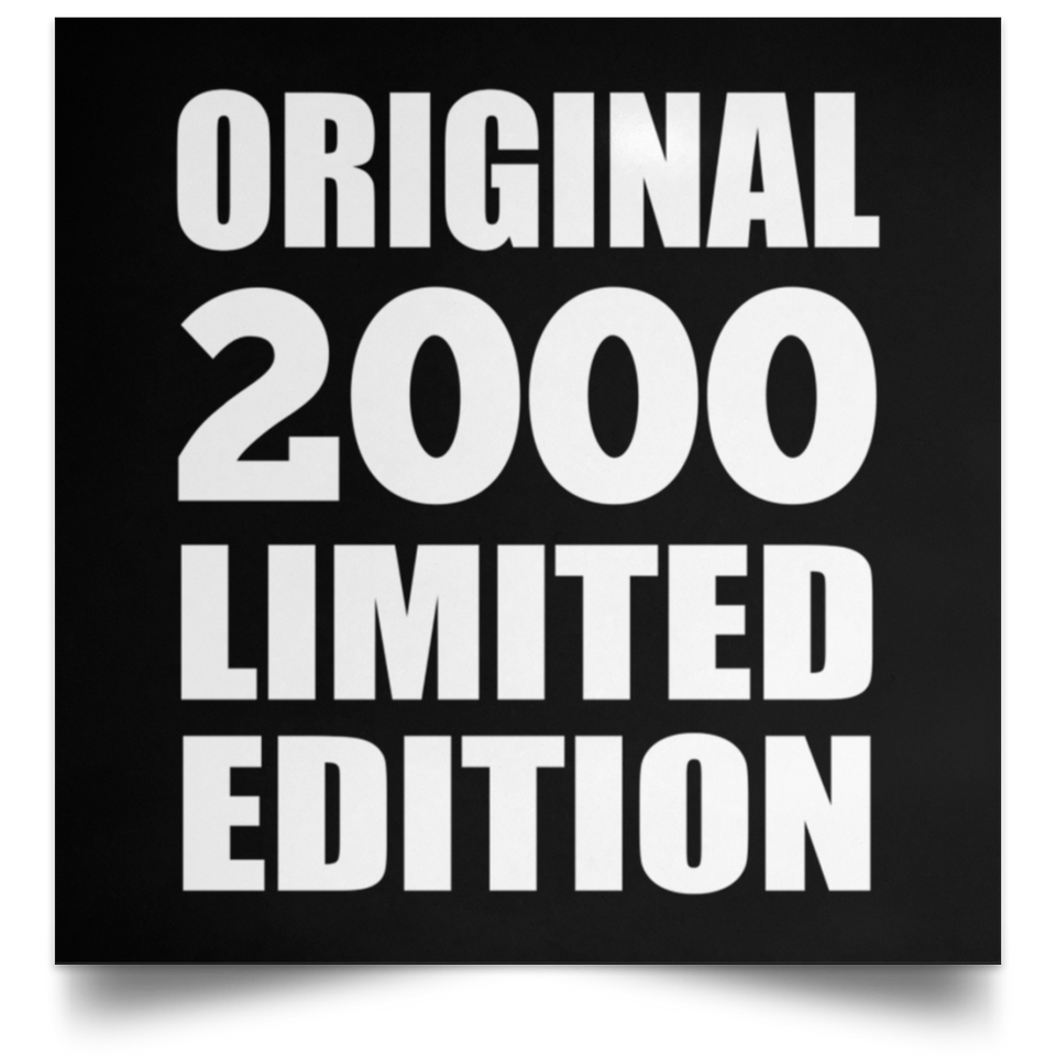 24th Birthday Original 2000 Limited Edition - Poster Square