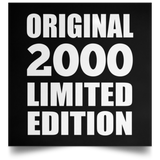 24th Birthday Original 2000 Limited Edition - Poster Square