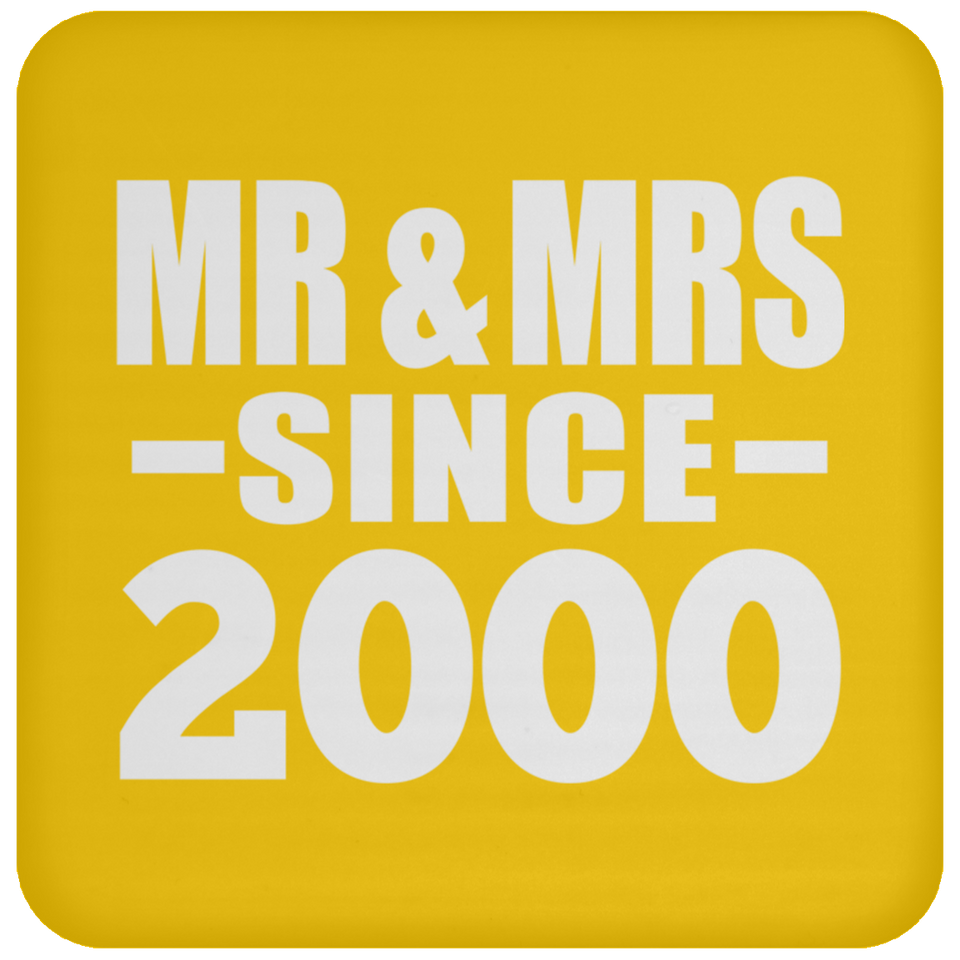 24th Anniversary Mr & Mrs Since 2000 - Drink Coaster