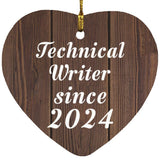 Technical Writer Since 2024 - Heart Ornament D