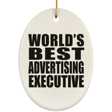World's Best Advertising Executive - Oval Ornament