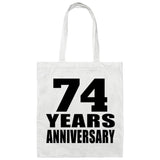 74th Anniversary 74 Years - Tote Bag White