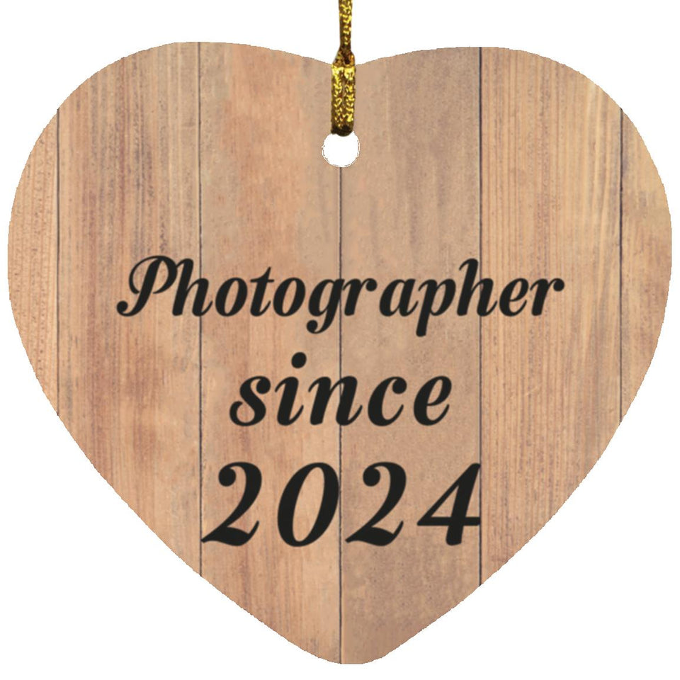 Photographer Since 2024 - Heart Ornament C