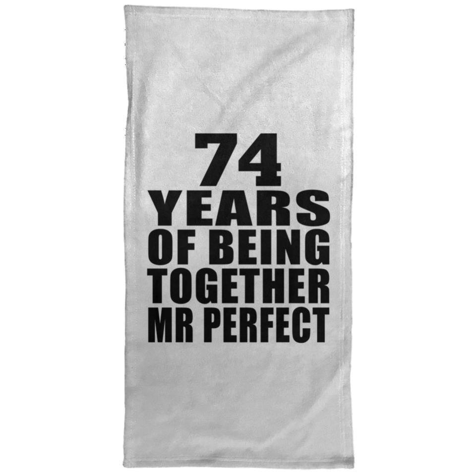74th Anniversary 74 Years Of Being Mr Perfect - Hand Towel