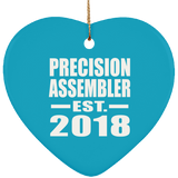 Precision Assembler Established EST. 2018 - Heart Ornament