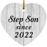 Step Son Since 2022 - Heart Ornament F