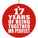17th Anniversary 17 Years Of Being Mr Perfect - Circle Ornament