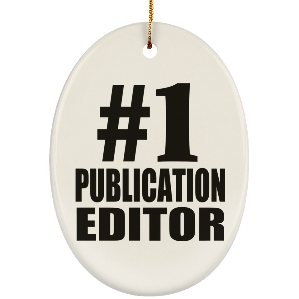 Number One #1 Publication Editor - Oval Ornament